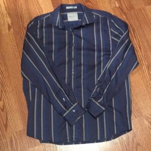 Tommy Bahama Men's Blue Striped Shirt